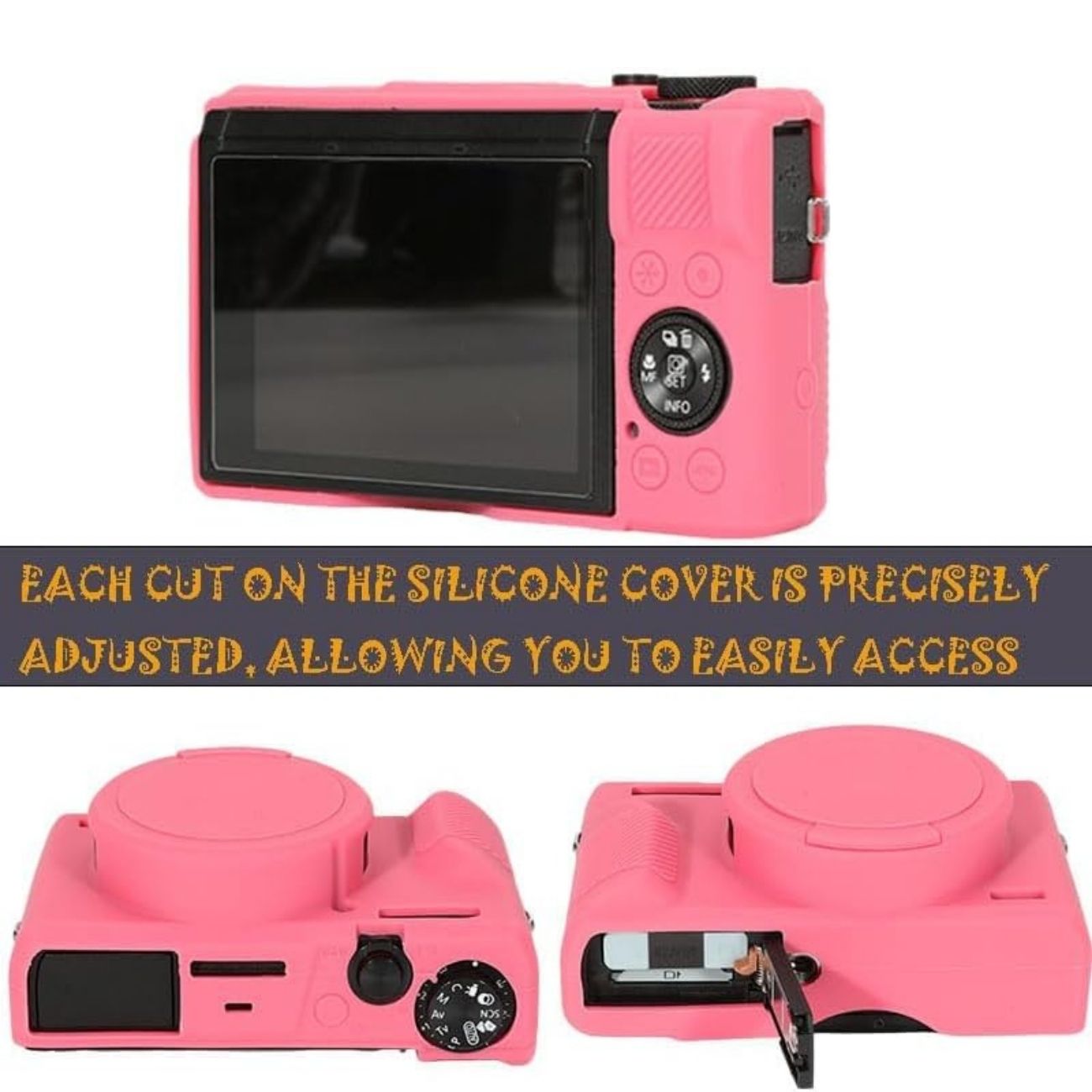 نمای کلی از کاور دوربین Silicone Camera Case for Canon G7 X Mark III