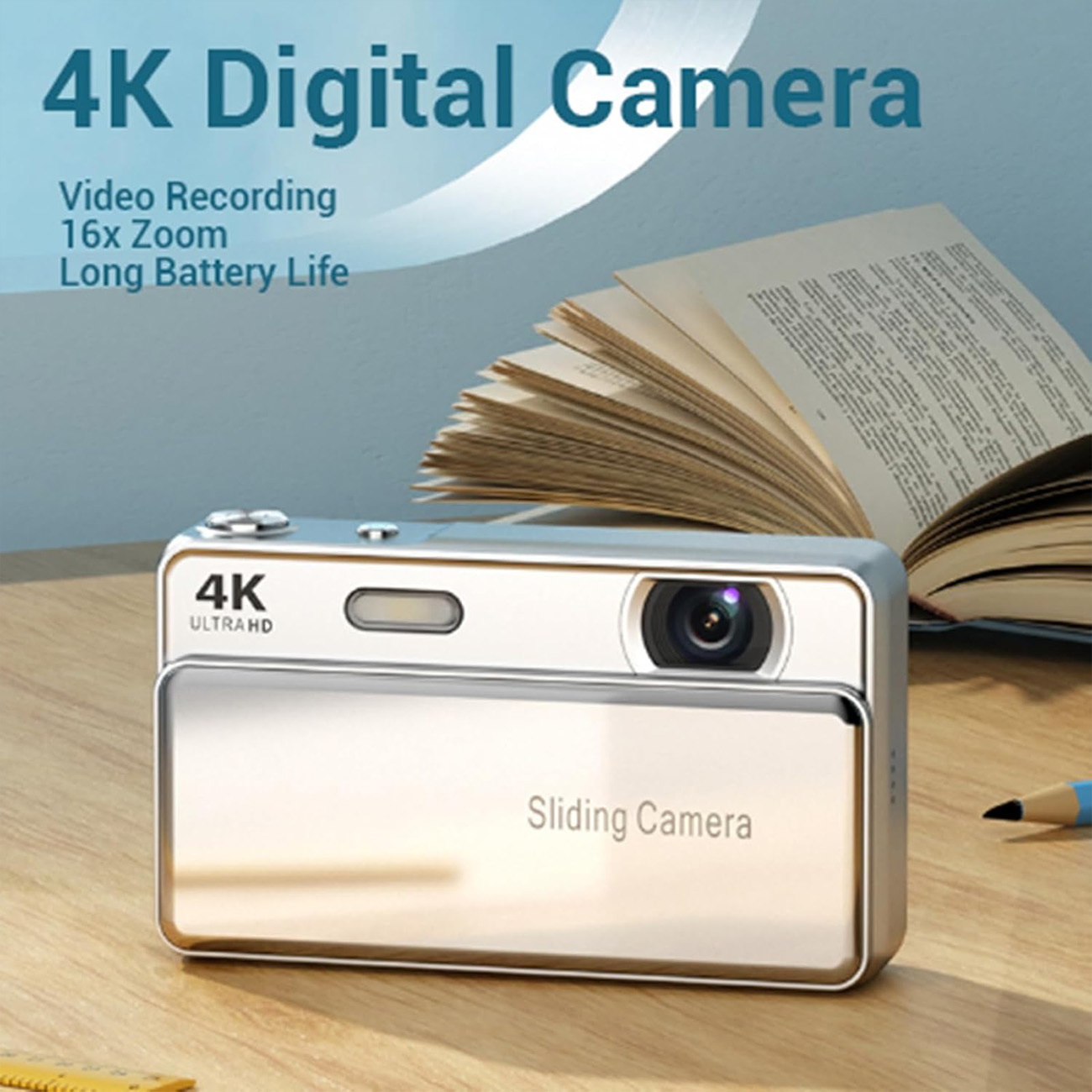 دوربین دیجیتال 4k یانمیس Yanmis 64MP 4K Autofocus Sliding Camera