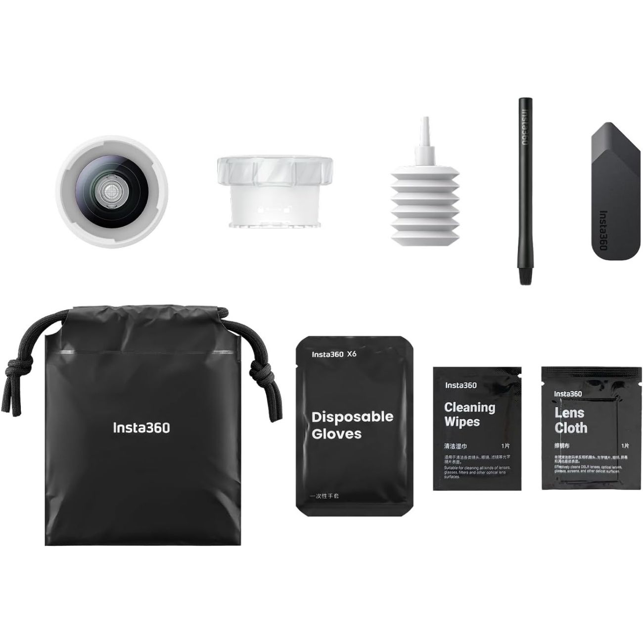نمای اقلام کیت لنز یدک Insta360 X6 Replacement Single Lens Kit