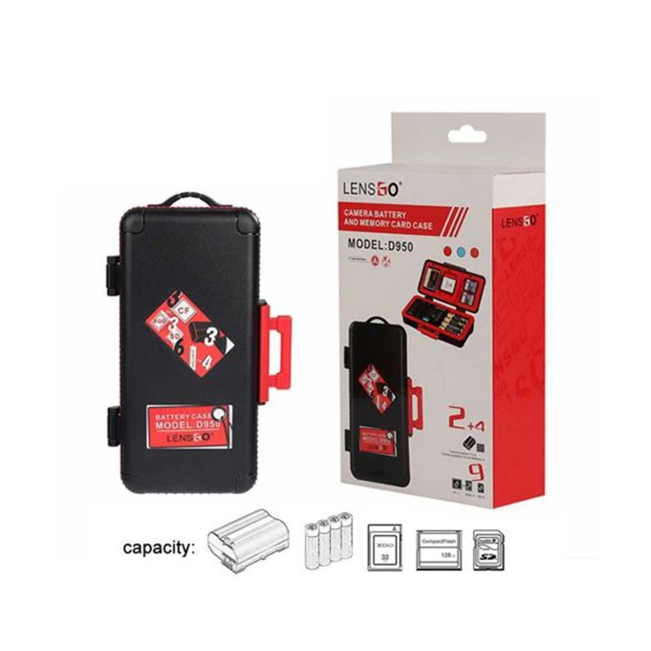 جعبه کیف کارت حافظه لنزگو Lens GO D950 Card Box Case