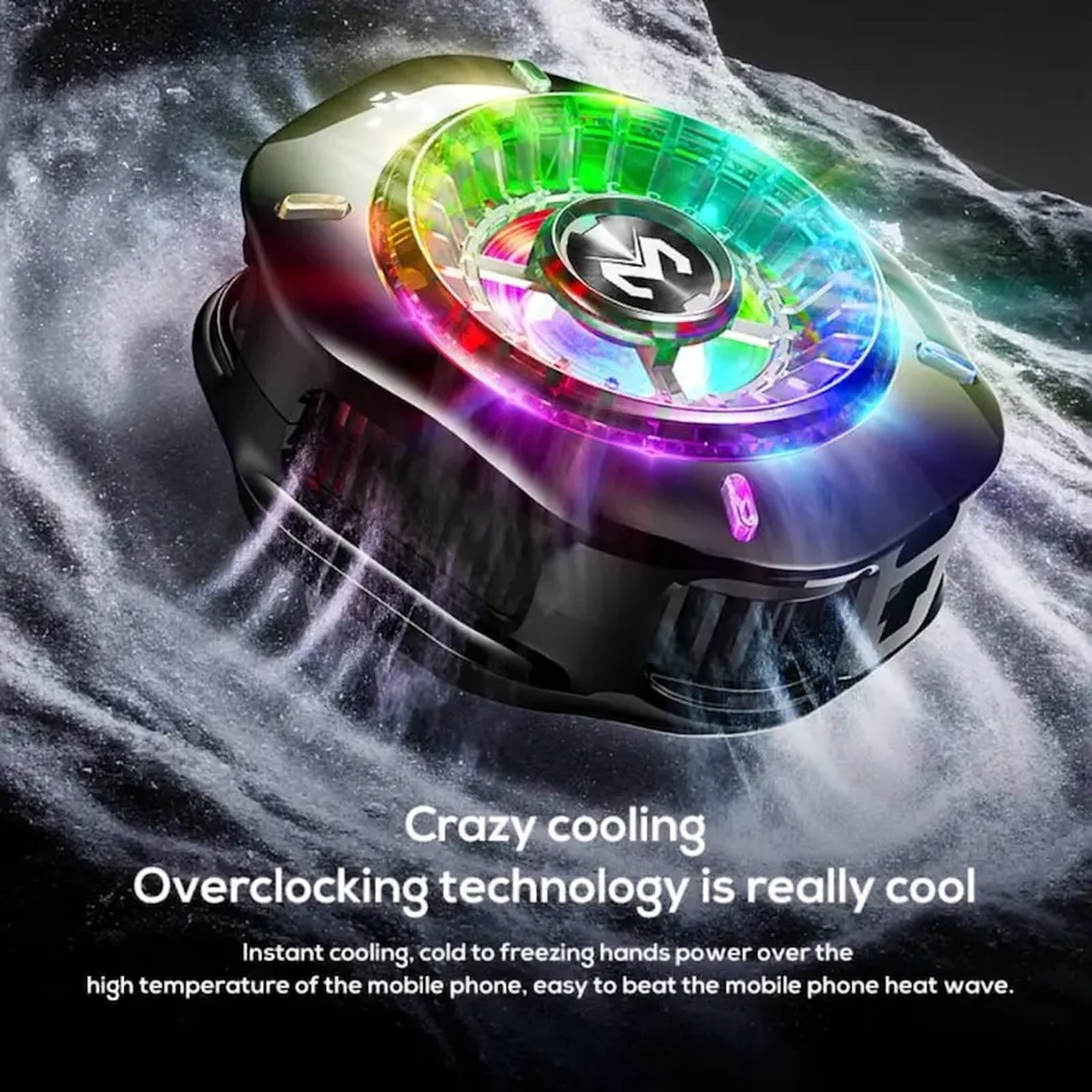 عکس در حال استفاده از فن خنک کننده موبایل ممو Memo CX10Pro Mobile Cooling Fan