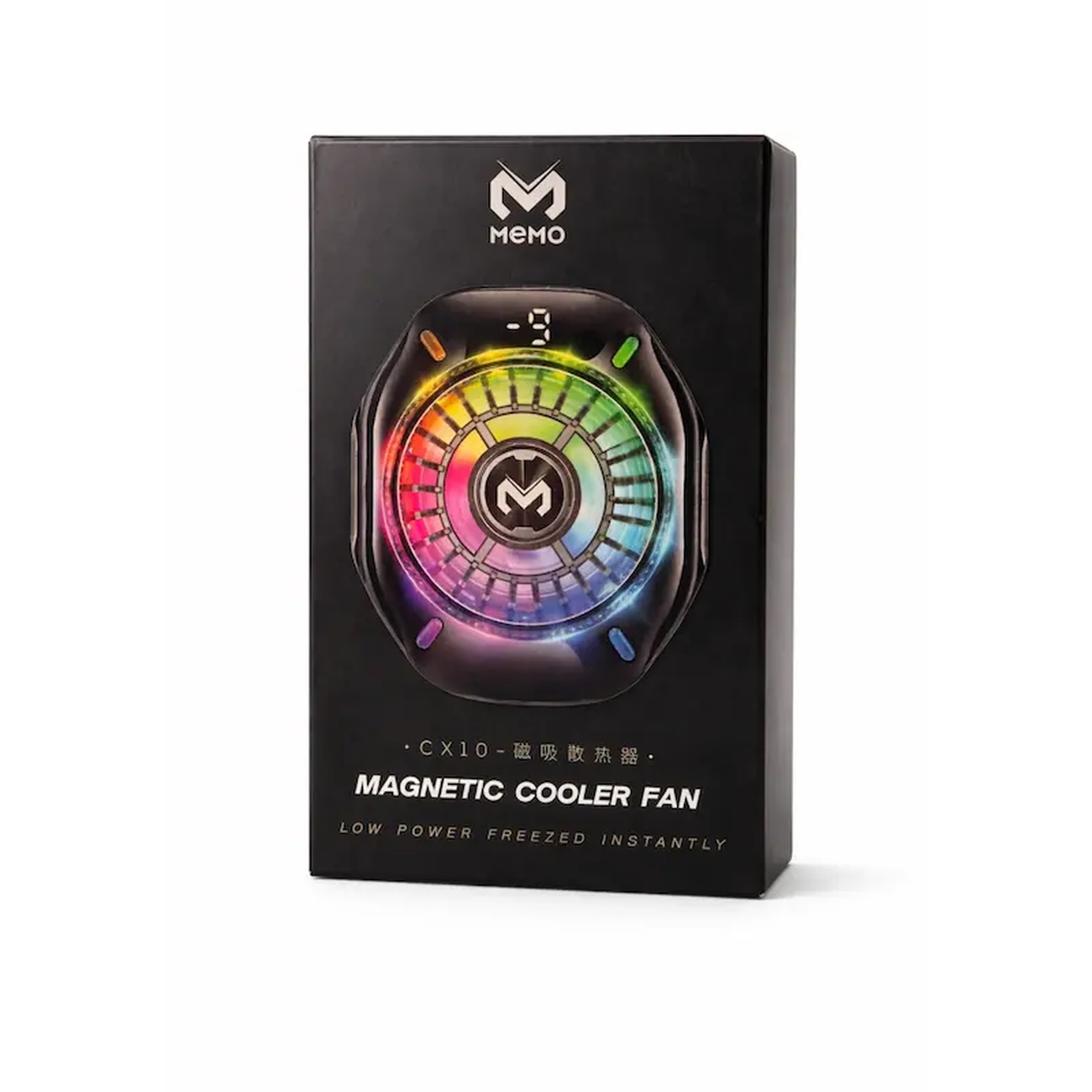 عکس از جعبه فن خنک کننده موبایل ممو Memo CX10Pro Mobile Cooling Fan