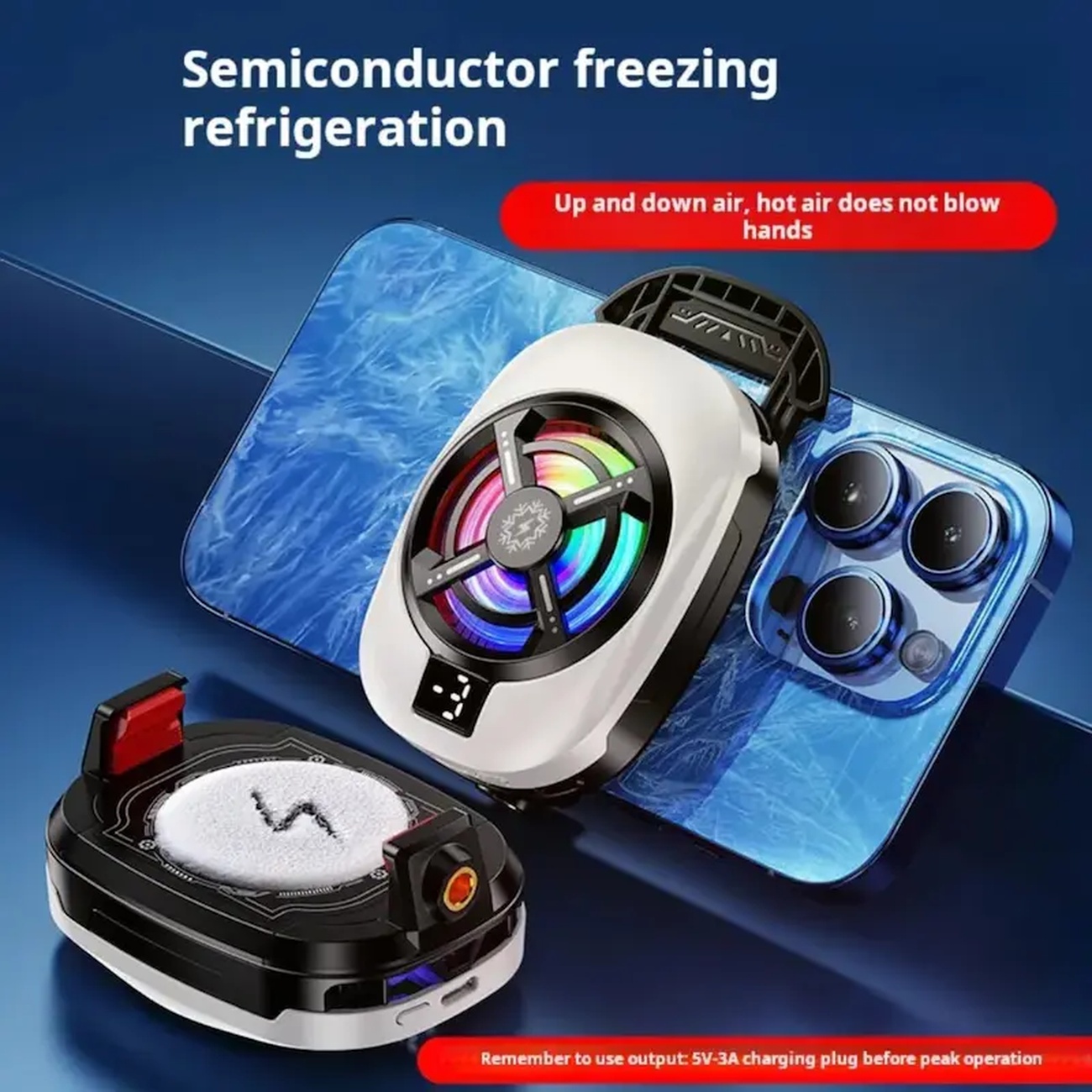 عکس از جزئیات فن خنک کننده موبایل TL-16 Mobile Cooling Fan