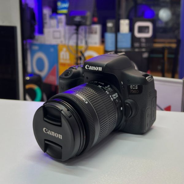 دوربین دست دوم عکاسی کانن Canon EOS 750D Kit 18-55mm f/3.5-5.6 IS STM (7900 شات)