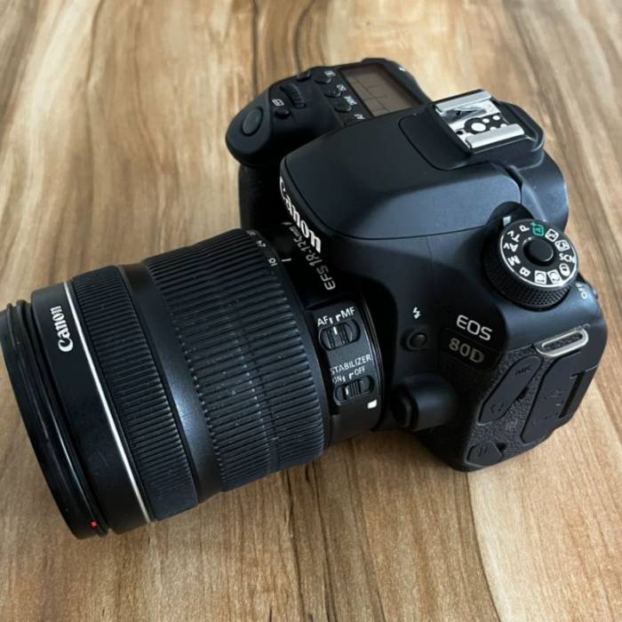 دوربین دست دوم کانن Canon EOS 80D Kit 18-135mm f/3.5-5.6 IS STM (8000 شات)