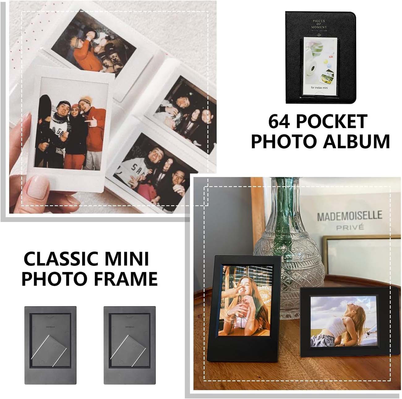 نمای توضیحات کیت کیف و لوازم جانبی دوربین 6in1 Accessories Kit for Fujifilm Instax Mini Evo