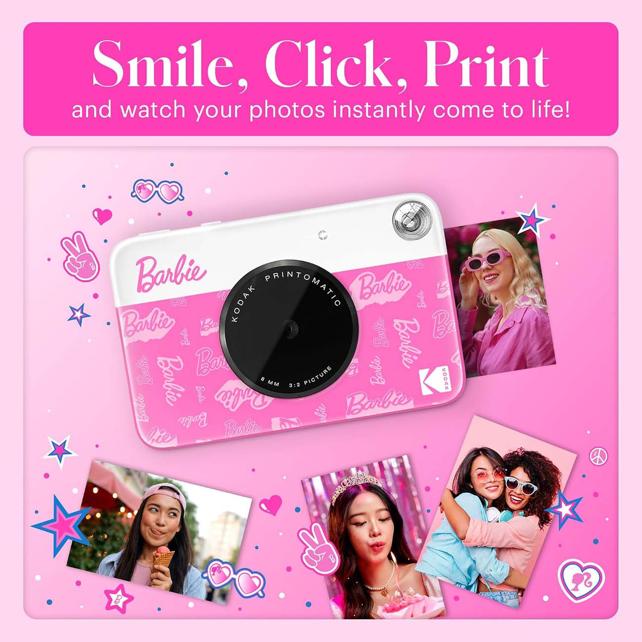 نمای کاربردی از دوربین چاپ فوری کداک KODAK Printomatic Full-Color Instant Print Digital Camera