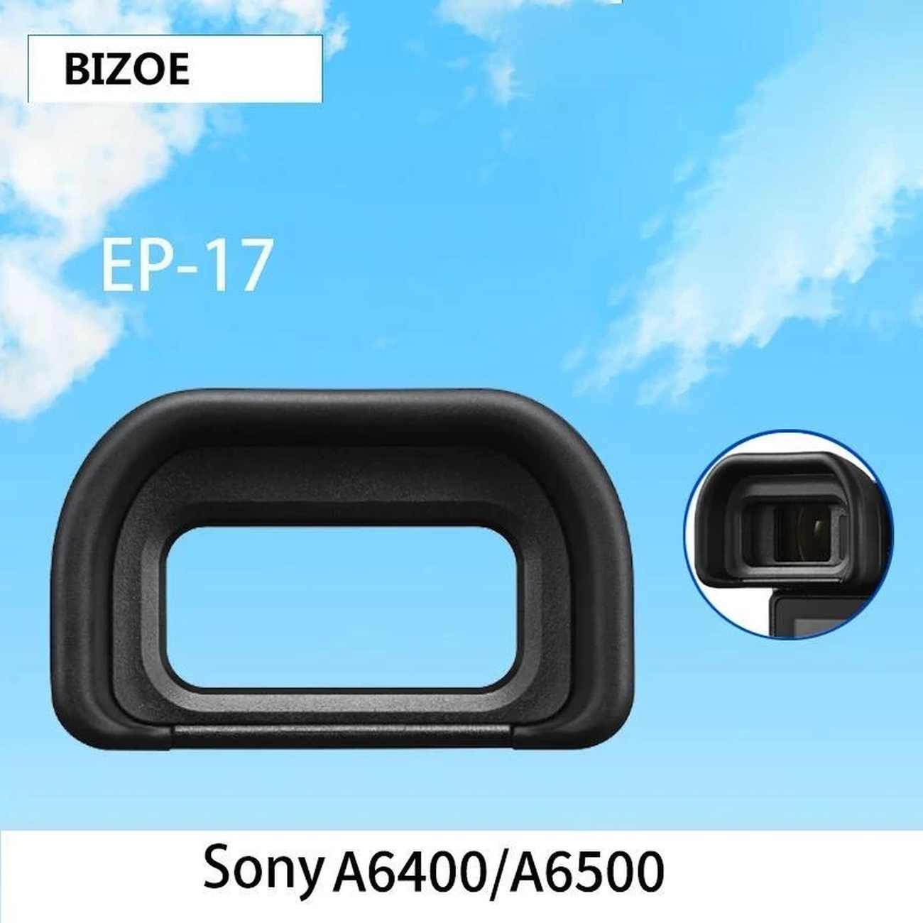 عکس از جزئیات چشمی دوربین جی جی سی مناسب برای دوربین سونی JJC ES-EP17 Eyepiece for Sony A6600/A6500/
