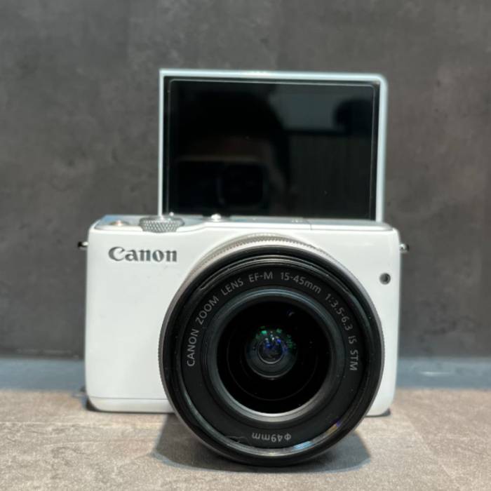 دوربین دست دوم بدون آینه کانن Canon EOS M10 Kit 15-45mm f/3.5-6.3 IS STM WHITE (100 شات)