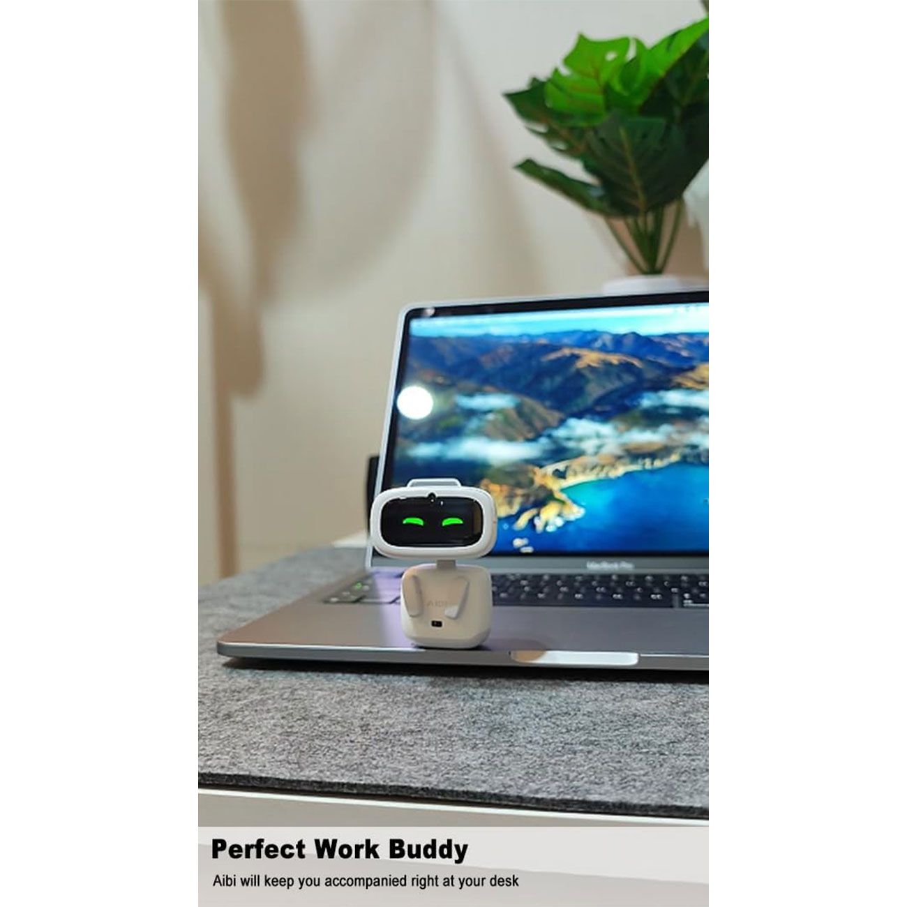 نمای کاربردی از ربات هوش مصنوعی EMOPET AIBI Pocket AI Desktop Companion Robot