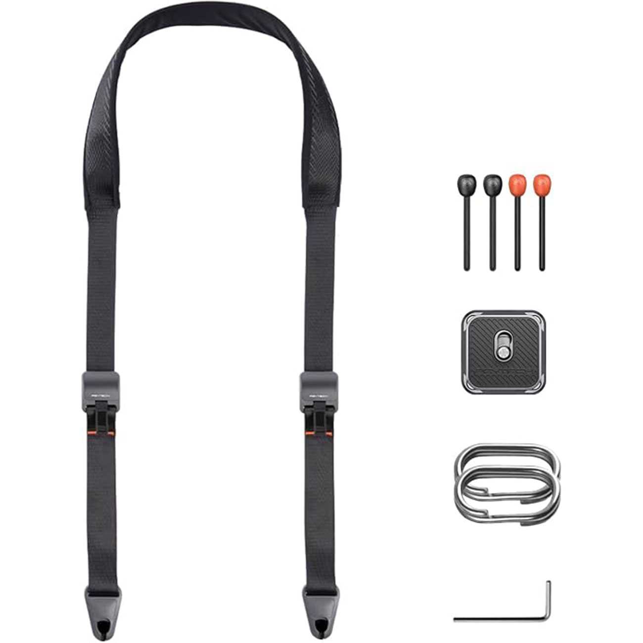 نمای روبه رو بند شانه‌ای دوربین PGYTECH Camera Shoulder Strap with Quick Release and Adjustable Leng