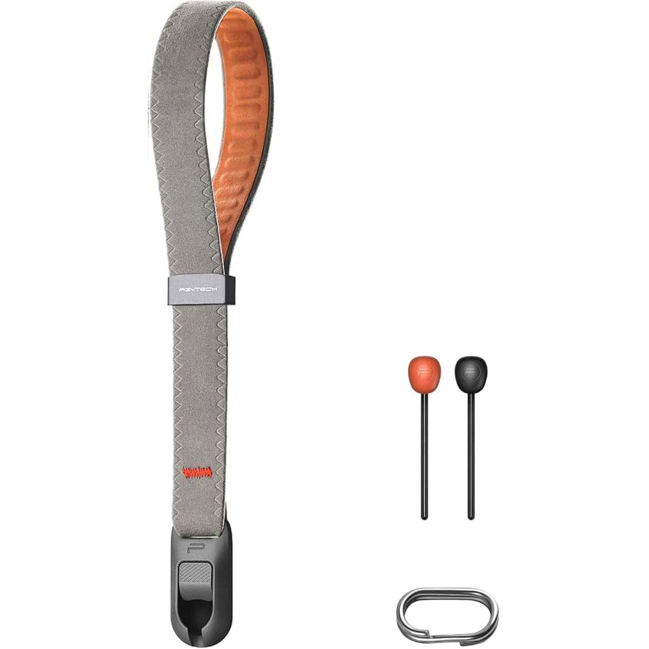نمای روبه رو از بند مچی دوربین طوسی PGYTECH Camera Wrist Strap Air
