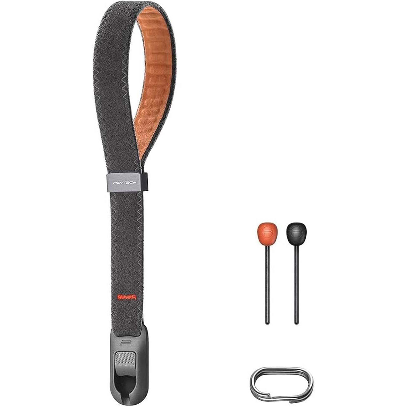 نمای روبه رو بند مچی دوربین مشکی PGYTECH Camera Wrist Strap Air