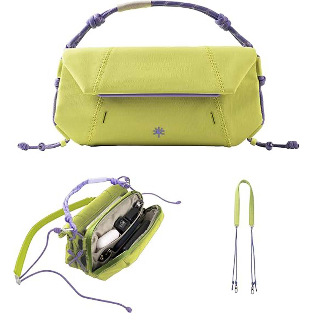 نمای روبه رو کیف دوربین سبز PGYTECH OneGo Pocket Sling Ultra Camera Bag