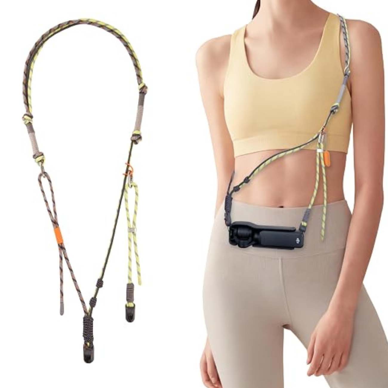 نمای روبه رو از بند دوربین و گوشی PGYTECH Pocket-Series Camera Strap