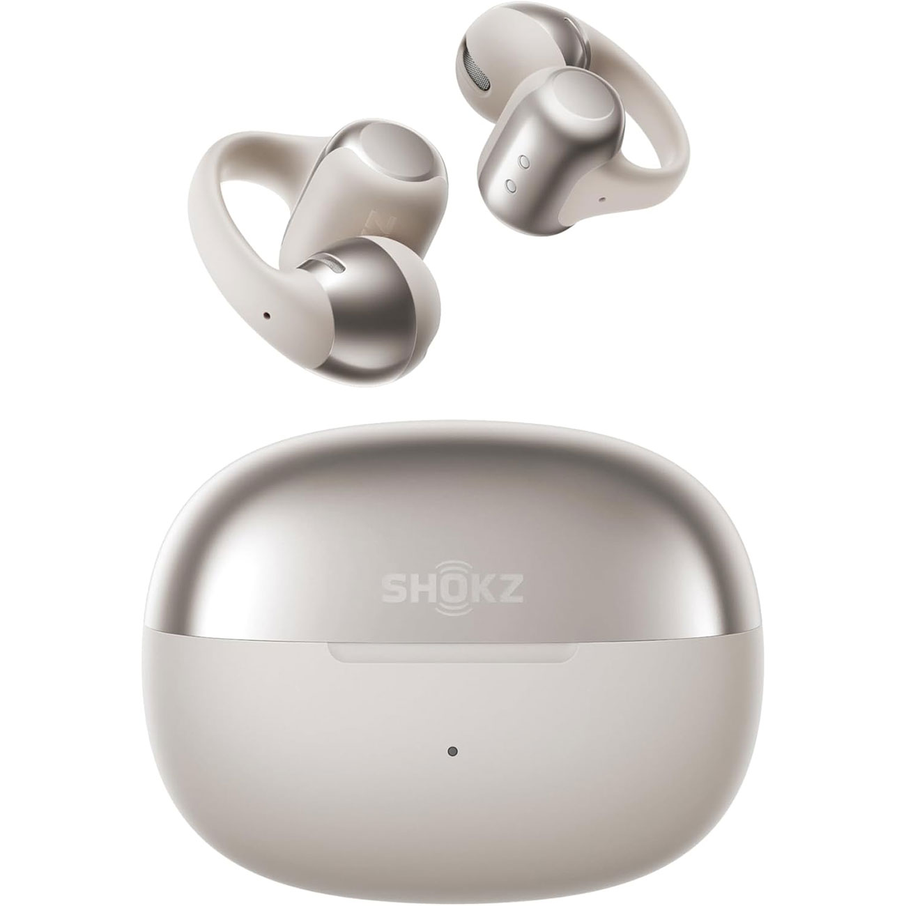 نمای روبه رو از هندزفری بلوتوثی شوکز SHOKZ OpenDots ONE Open-Ear True Wireless Clip-On Earbuds