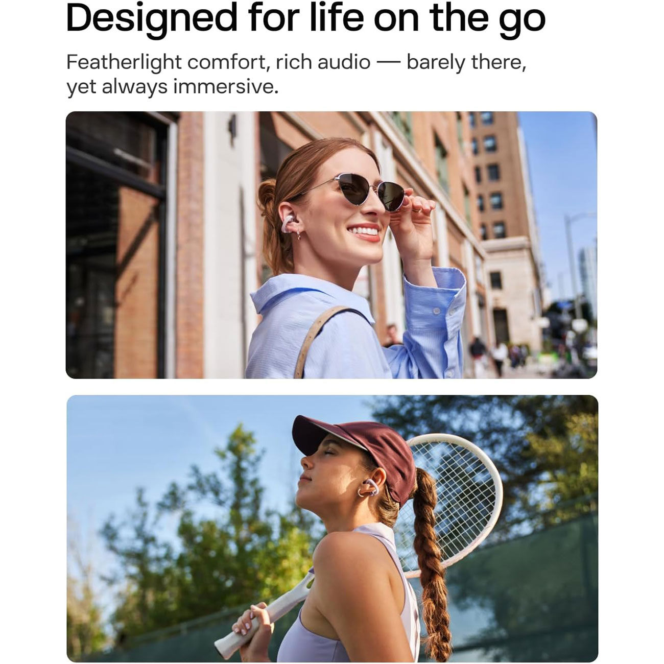 نمای کاربردی از هندزفری بلوتوثی شوکز SHOKZ OpenDots ONE Open-Ear True Wireless Clip-On Earbuds