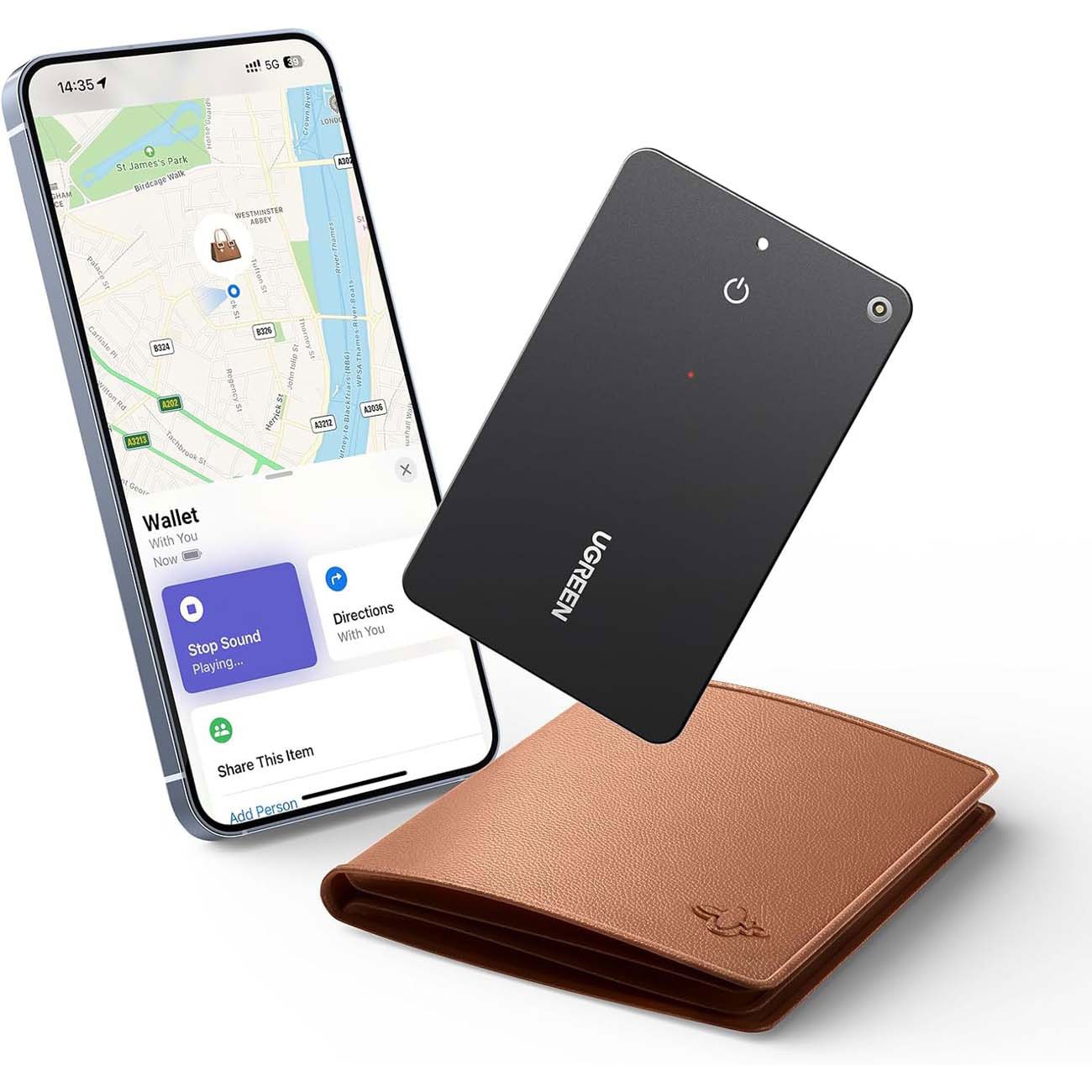 ردیاب بلوتوثی یوگرین UGREEN FineTrack Slim Smart Finder