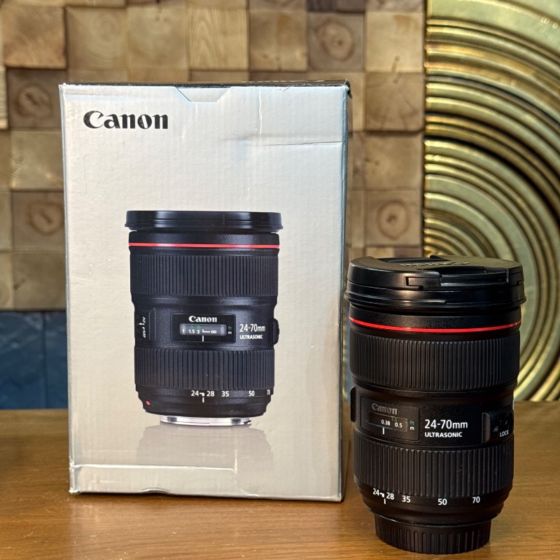 لنز دست دوم Canon EF 24-70mm f/2.8L II USM (جعبه دارد)
