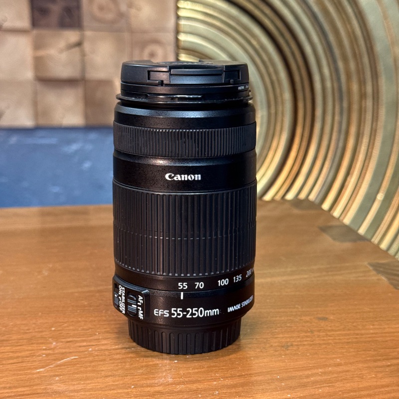 لنز کانن دست دوم Canon EF-S 55-250mm f/4-5.6 IS II (جعبه دارد )