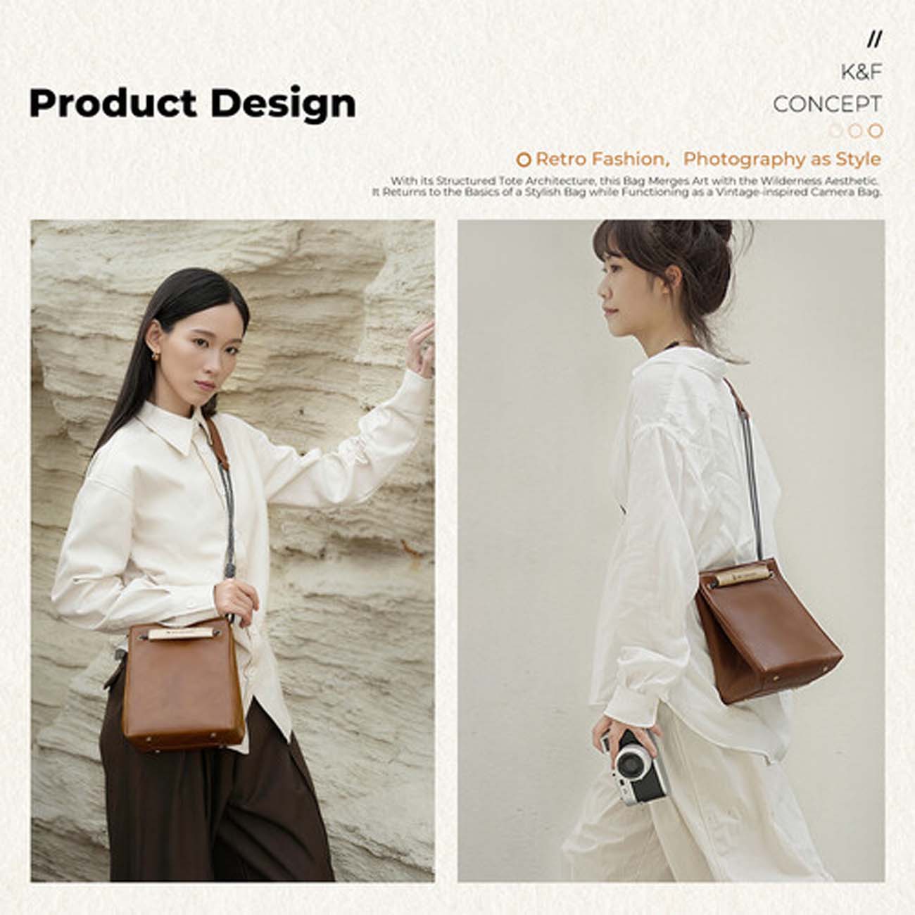 نمای کاربردی از کیف کی اند اف K&F Concept KF13.224 Urban Wander Sling Bag