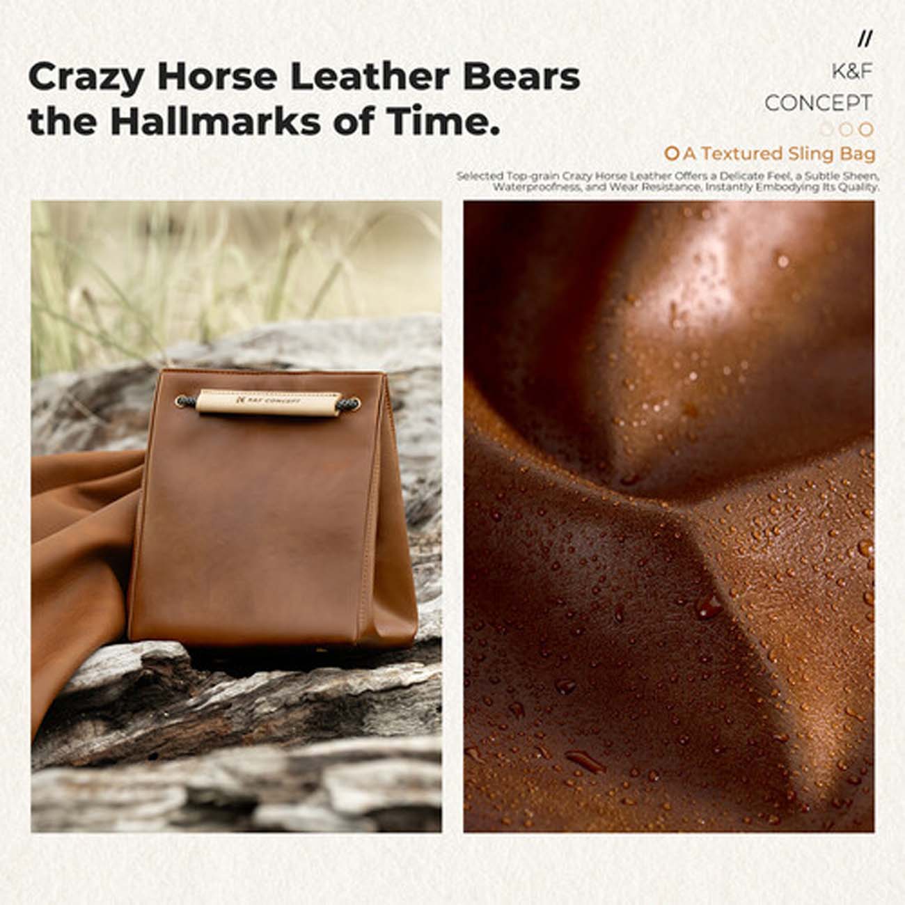 نمای جزییات کیف کی اند اف K&F Concept KF13.224 Urban Wander Sling Bag