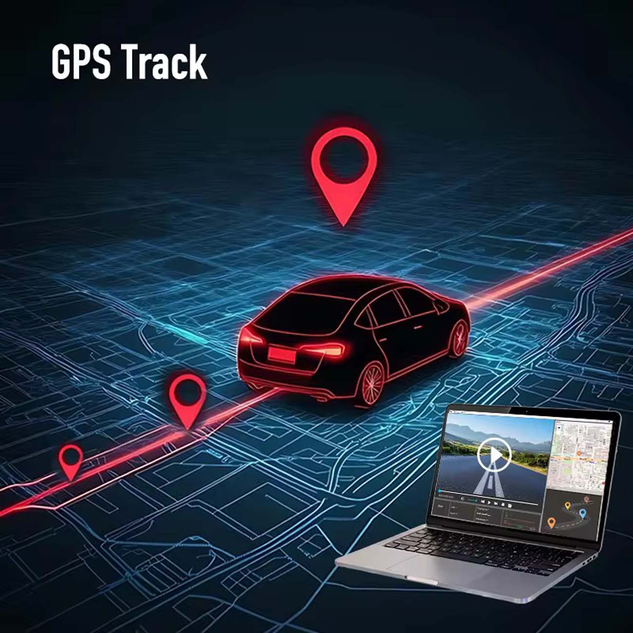 نمای کاربردی از دوربین ثبت وقایع خودرو هوشمند M200 Smart 4G LTE Car Dash Camera