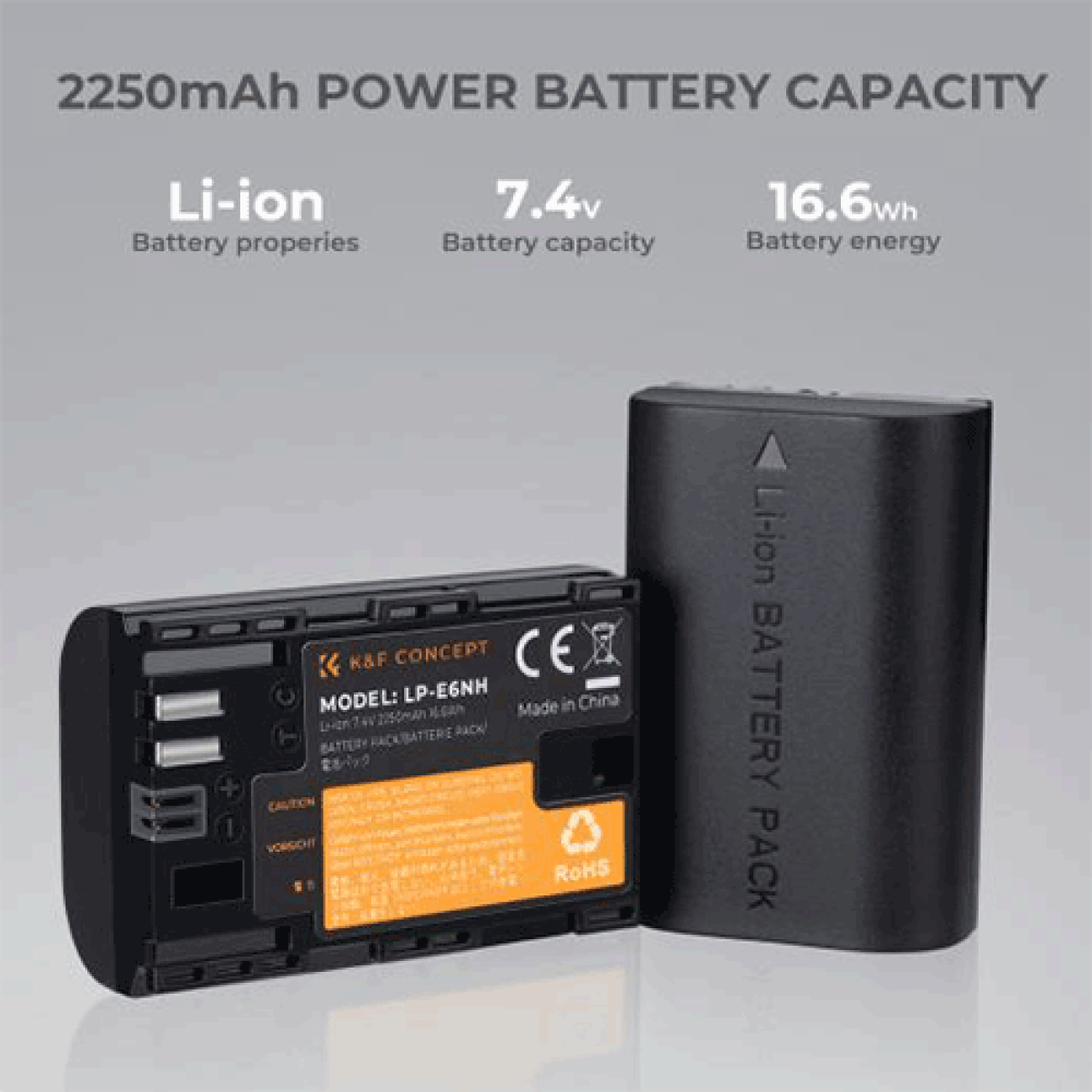 K&F LP-E6NH Double charger