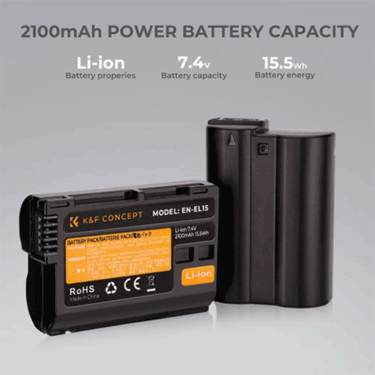 K&F EN-EL15 Double battery charger