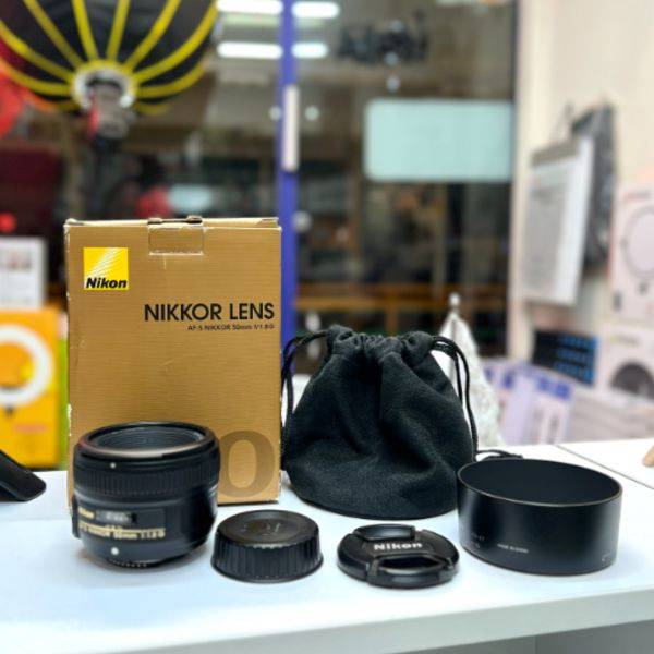 لنز نیکون دست دوم Nikon AF-S NIKKOR 50mm f/1.8G Lens (جعبه دارد)
