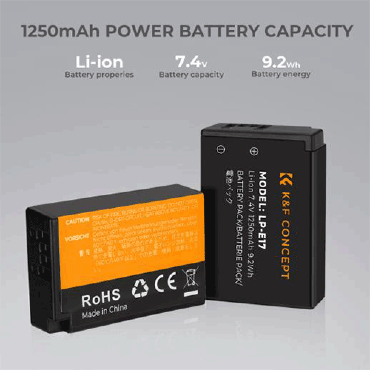 K&F LP-E17 Double battery charger