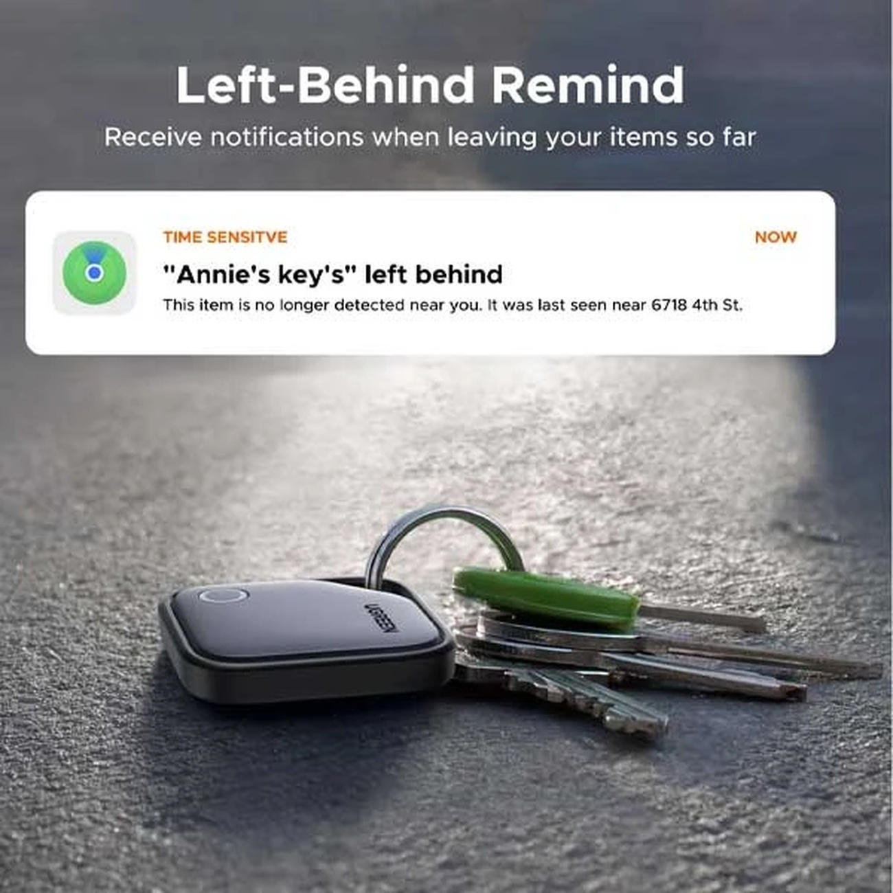 عکس از ویژگی های تگ ردیاب هوشمند یوگرین Ugreen 45297 Smart Tracker Tag