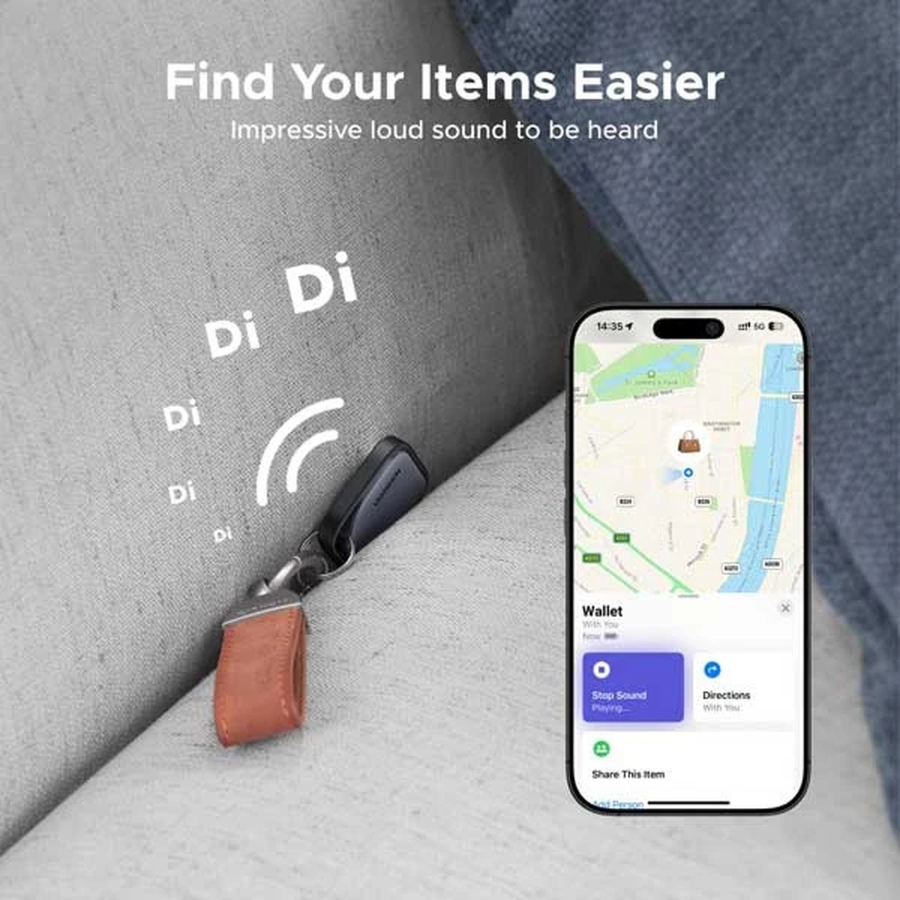 عکس از ویژگی های تگ ردیاب هوشمند یوگرین Ugreen 45297 Smart Tracker Tag