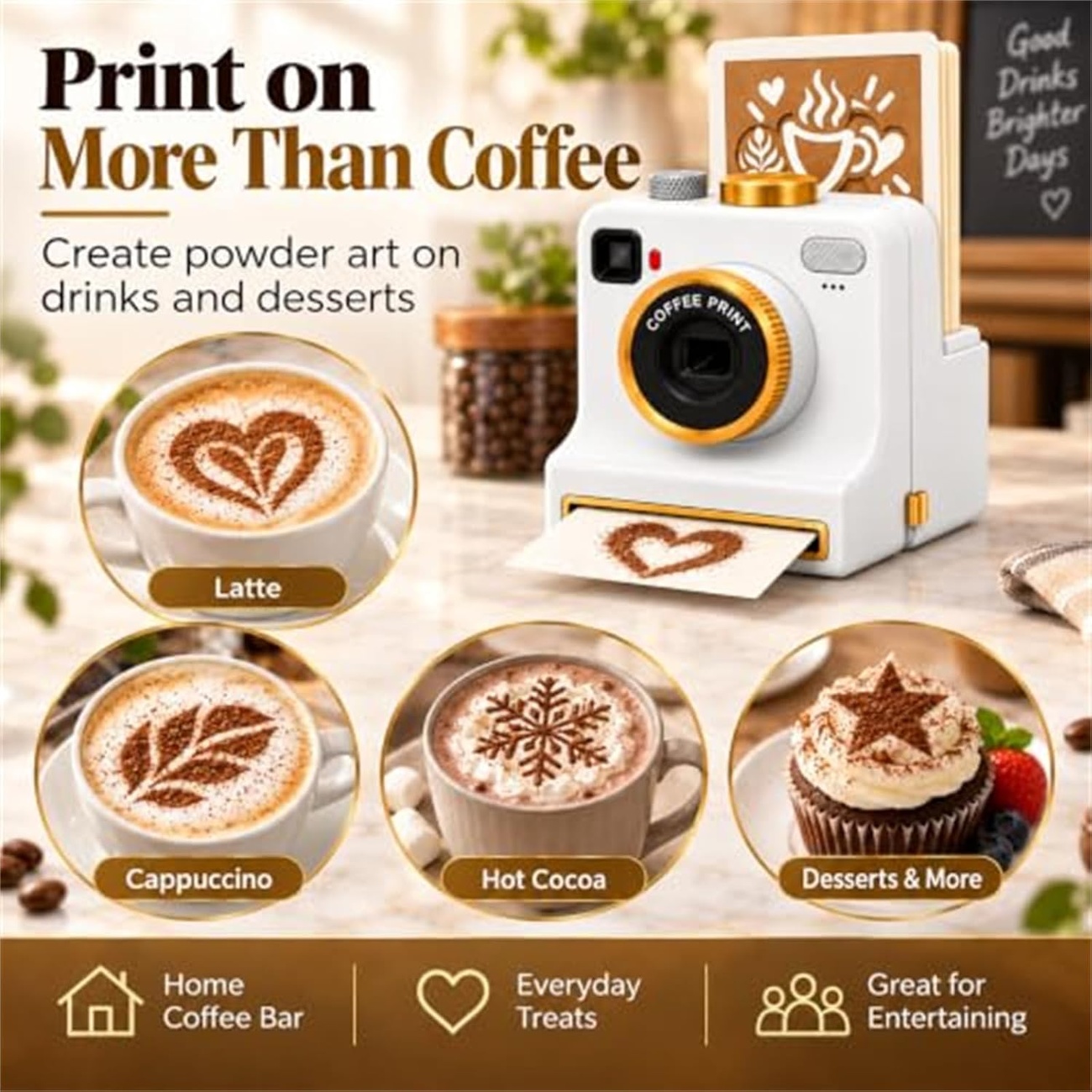 عکس از ویژگی های دستگاه چاپ سه بعدی مناسب برای لاته آرت 3D Printing Machine Suitable For Latte Art