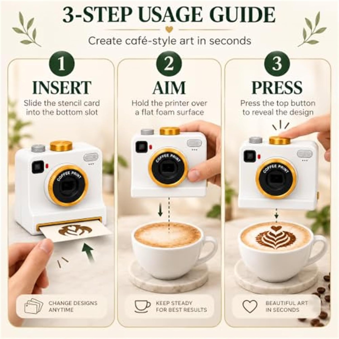 عکس از جزئیات دستگاه چاپ سه بعدی مناسب برای لاته آرت 3D Printing Machine Suitable For Latte Art