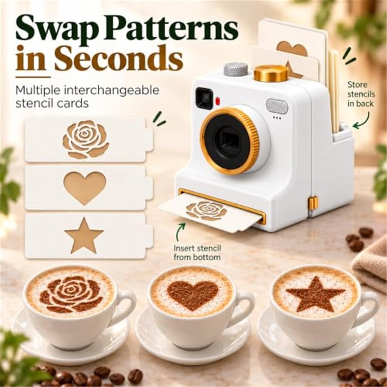 عکس از ویژگی های دستگاه چاپ سه بعدی مناسب برای لاته آرت 3D Printing Machine Suitable For Latte Art