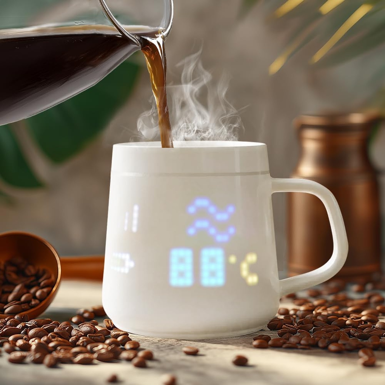 عکس از ویژگی های ماگ هوشمند پیکسل ماگ PixelMug P1 Smart Mug With LED