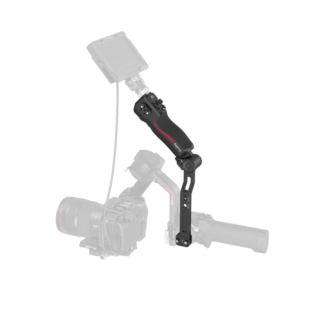 نمای پشت دسته کنترل فوکوس SmallRig Focus Control Sling Handle for DJI RS Series