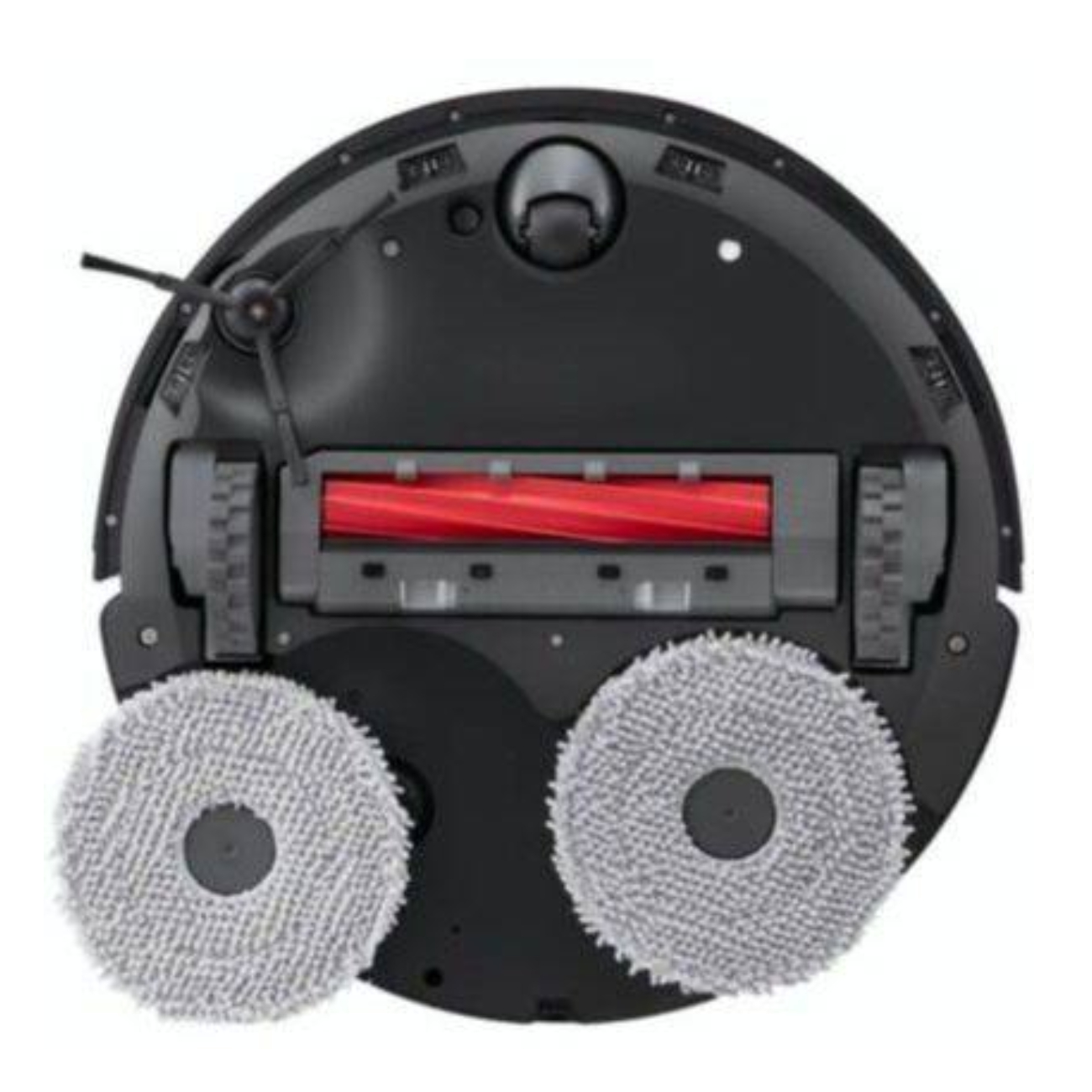 عکس از کف دستگاه جارو رباتیک روبوراک Roborock Q Revo Pro Robot Vacuum رنگ مشکی