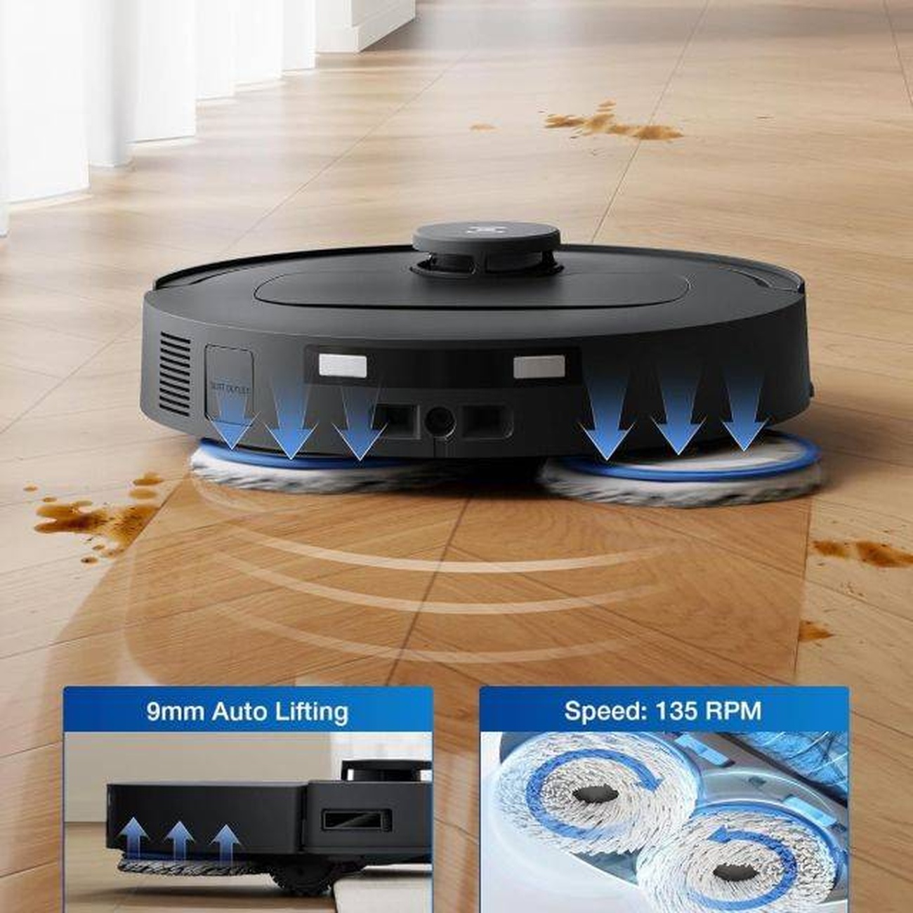 عکس از ویژگی های جارو رباتیک اکووکس Ecovacs T30C Deebot Robot Vacuum