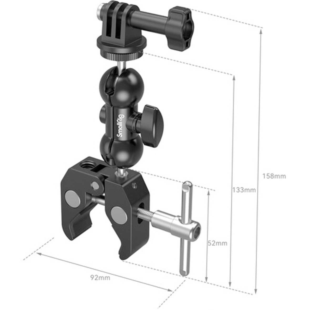 اندازه گیره نگهدارنده خرچنگی اسمال ریگ SmallRig Crab Shaped Clamp with Ball Head Magic Arm