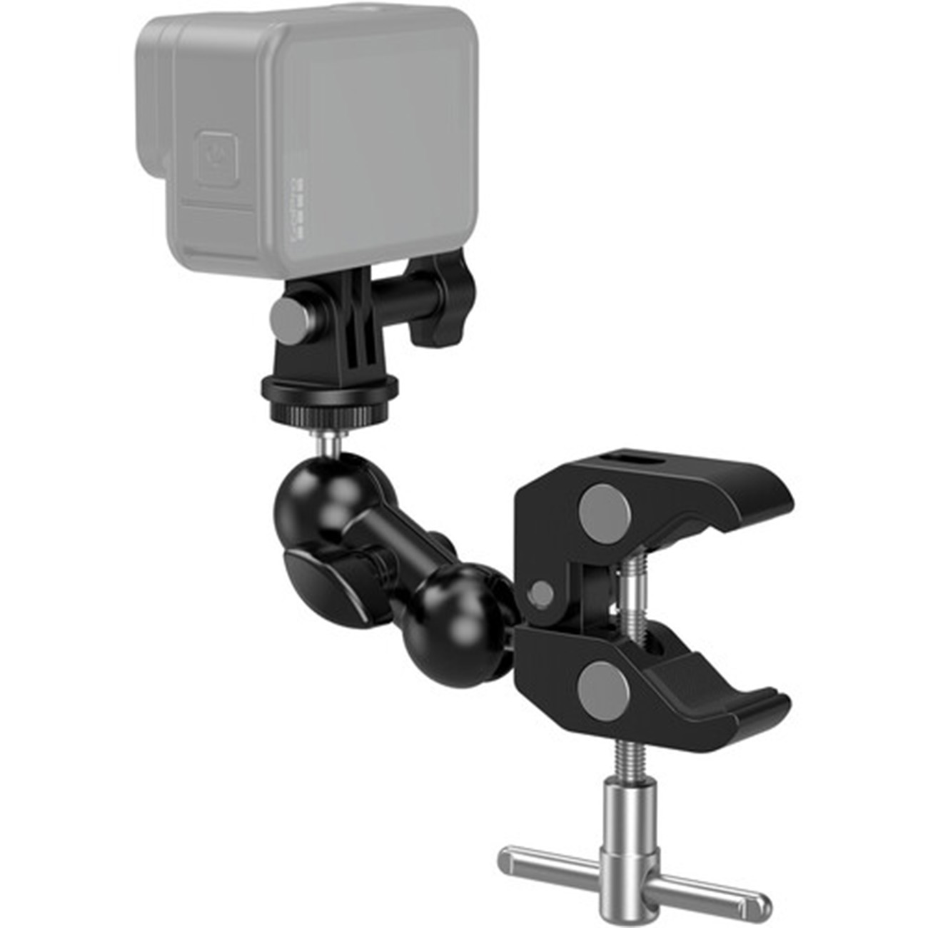 نمای اتصال گیره نگهدارنده خرچنگی اسمال ریگ SmallRig Crab Shaped Clamp with Ball Head Magic Arm