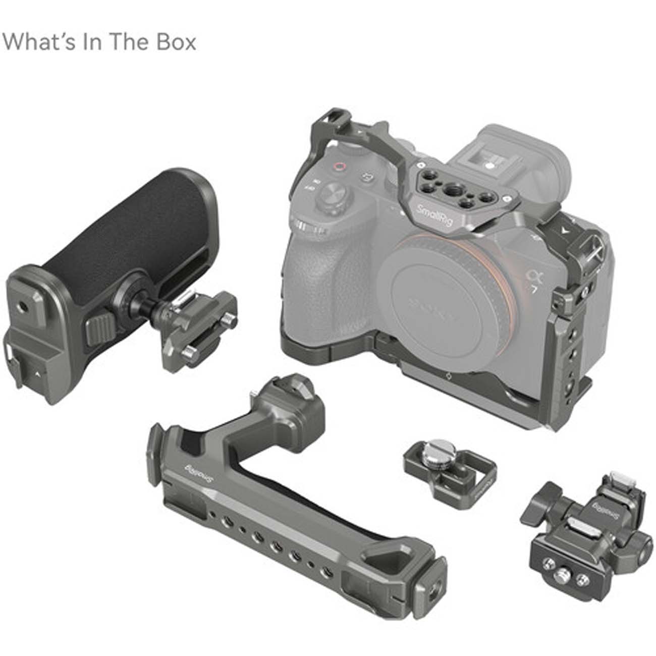 نمای اقلام کیج حرفه‌ای اسمال ریگ SmallRig HawkLock Quick Release Advanced Cage Kit for Sony a7R V / 