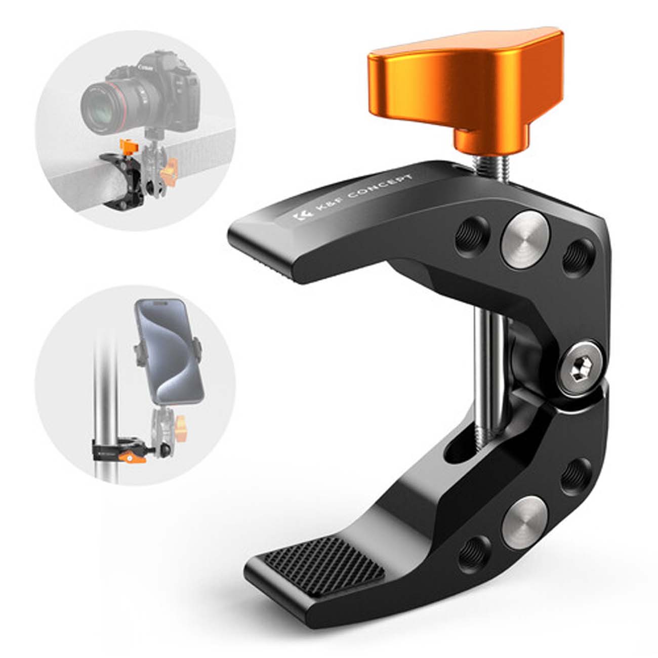 نمای جانبی از گیره سوپر کلمپ K&F Concept Ms15 Super Clamp 2.4