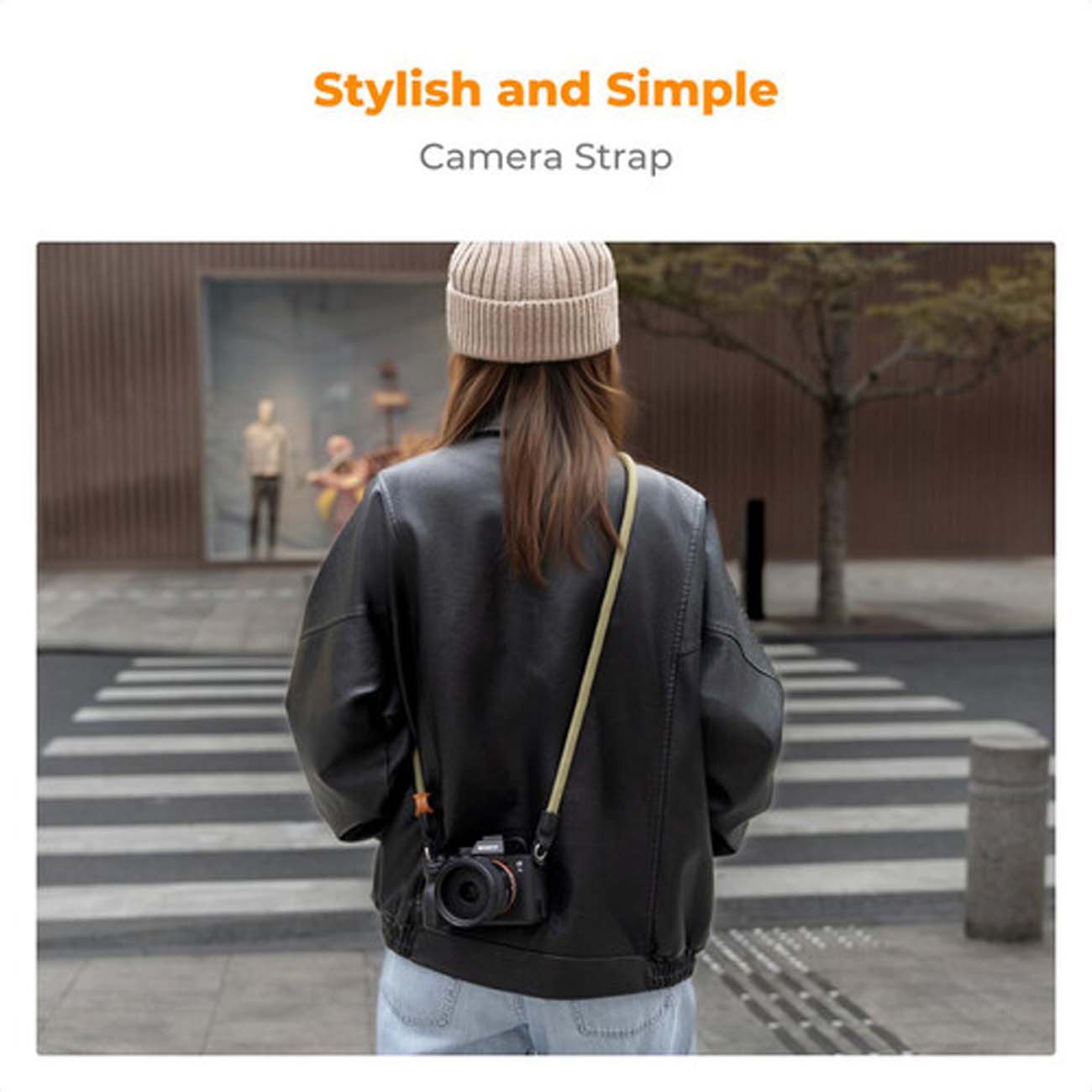 نمای کاربردی بند دوربین عکاسی سبز K&F Concept Urban Wander Camera Strap