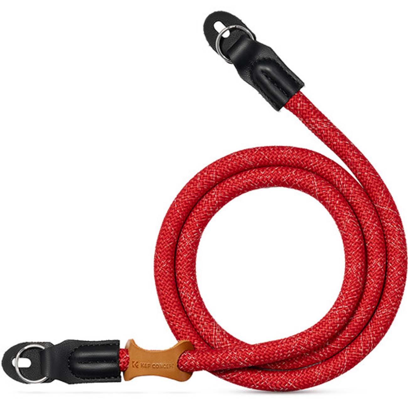 نمای روبه رو بند دوربین عکاسی قرمز K&F Concept Urban Wander Camera Strap