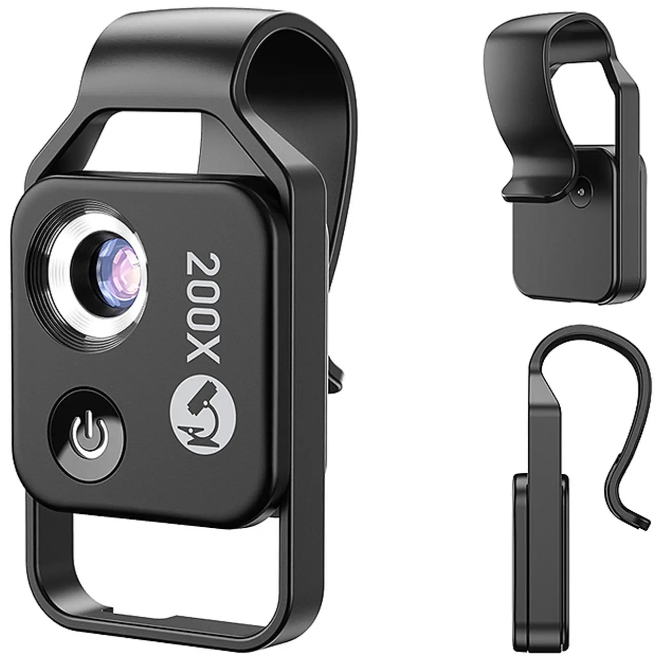 لنز میکروسکوپی گوشی موبایل اپکسل Apexel with CPL APL-MS002CBK 200x Smartphone Microscope