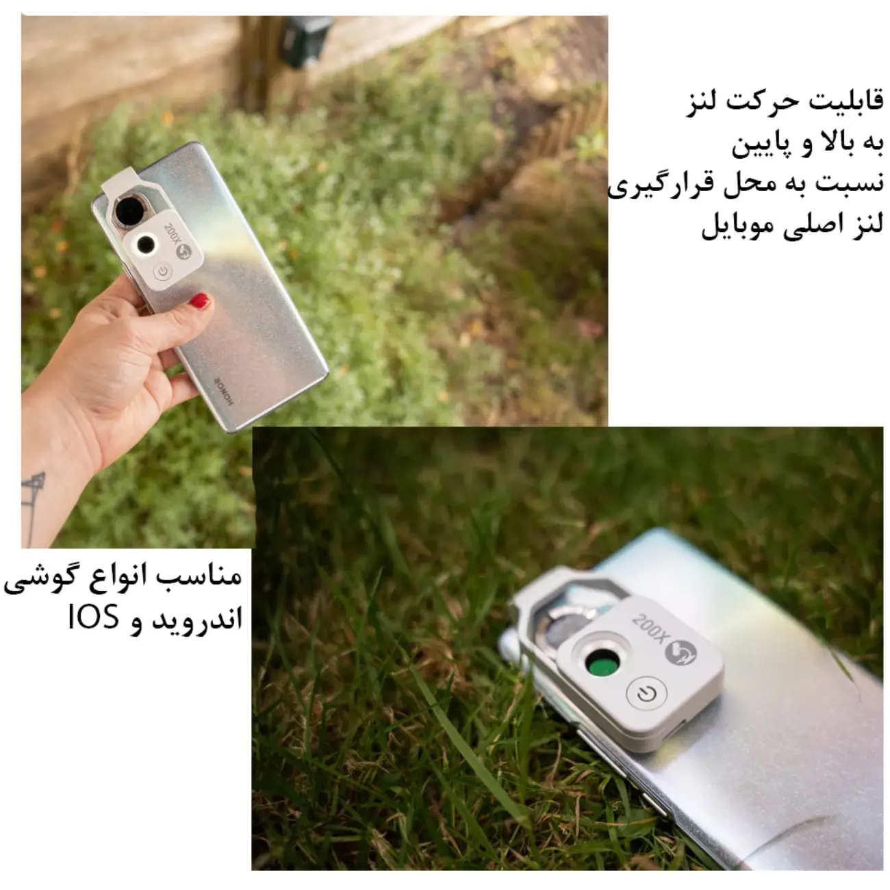 Apexel with CPL APL-MS002CBK 200x Smartphone Microscope