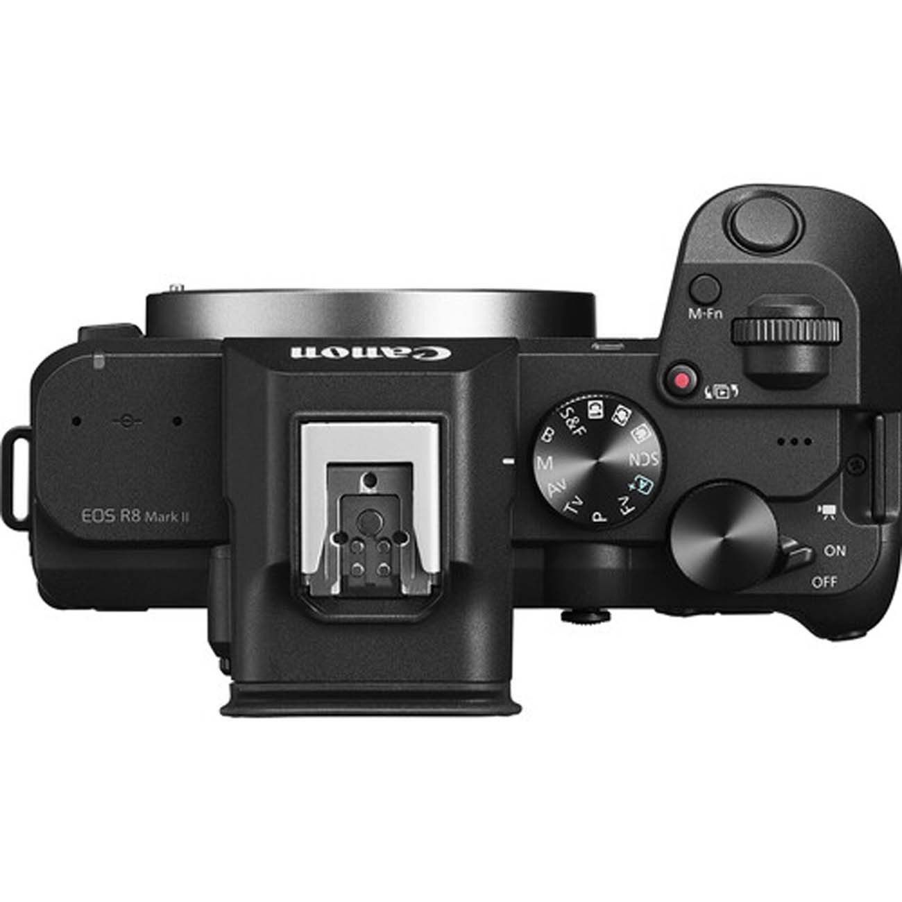 نمای بالا دوربین بدون آینه فول‌فریم کانن Canon EOS R8 Mark II Mirrorless Camera Body