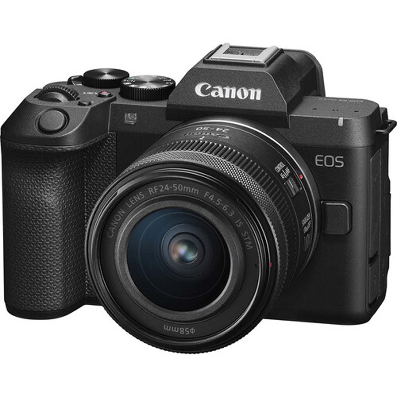 نمای جانبی دوربین بدون آینه فول‌فریم کانن Canon EOS R8 Mark II Mirrorless Camera with 24-50mm f/4.5-